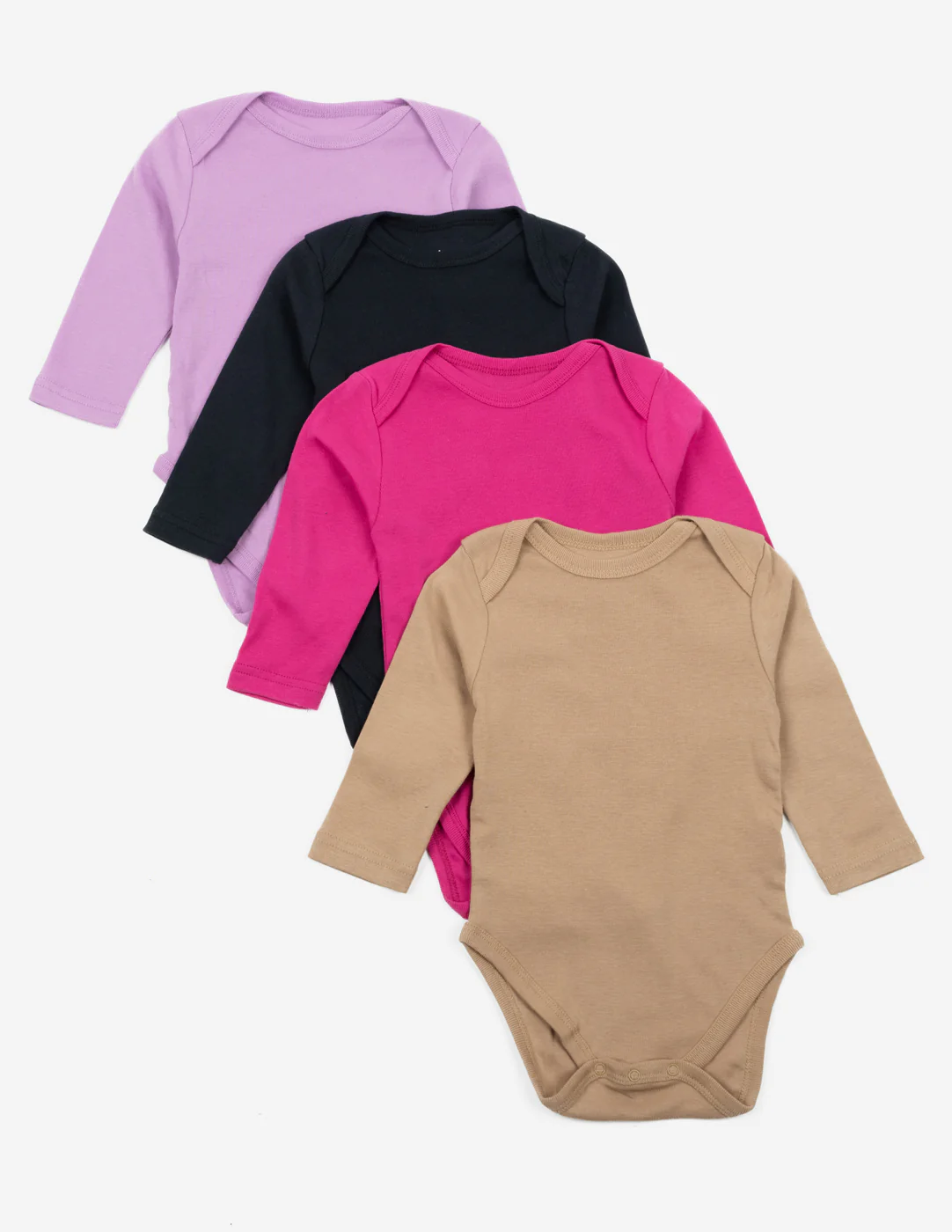 Baby Cotton Long Sleeves Bodysuits 4-Pack - Image 4
