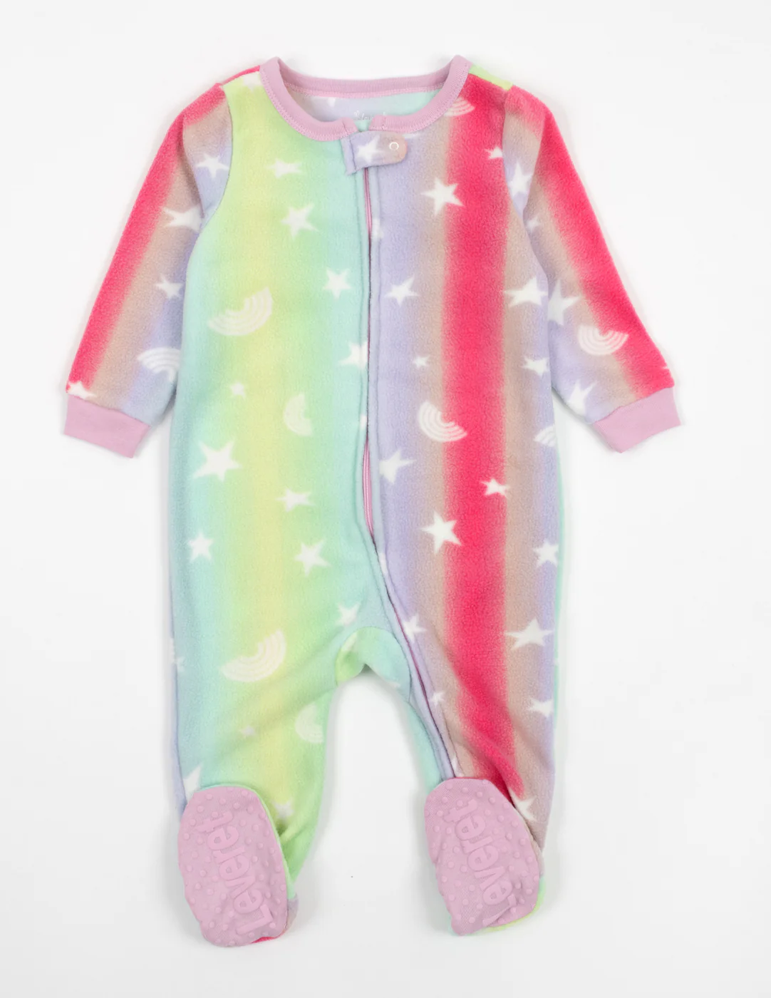 Baby Footed Fleece Tie Dye Pajamas - Image 4