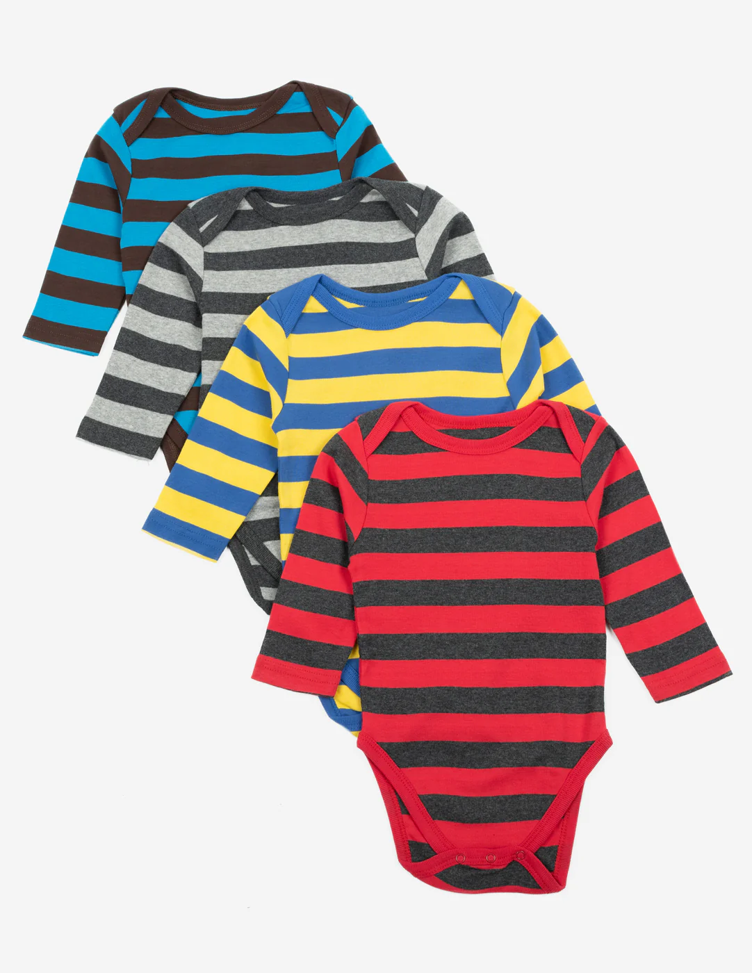 Baby Cotton Bodysuits Striped 4-Pack - Image 6
