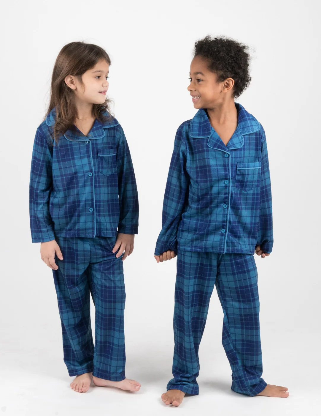 Button Down Plaid & Prints Pajamas - Image 11