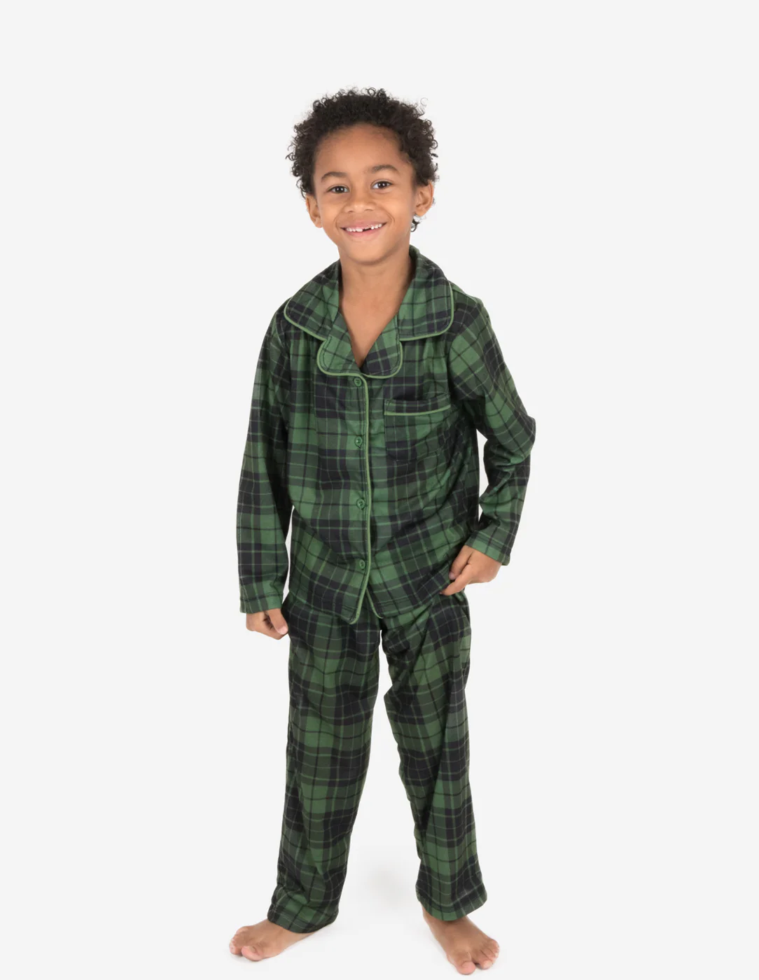 Button Down Plaid & Prints Pajamas - Image 3