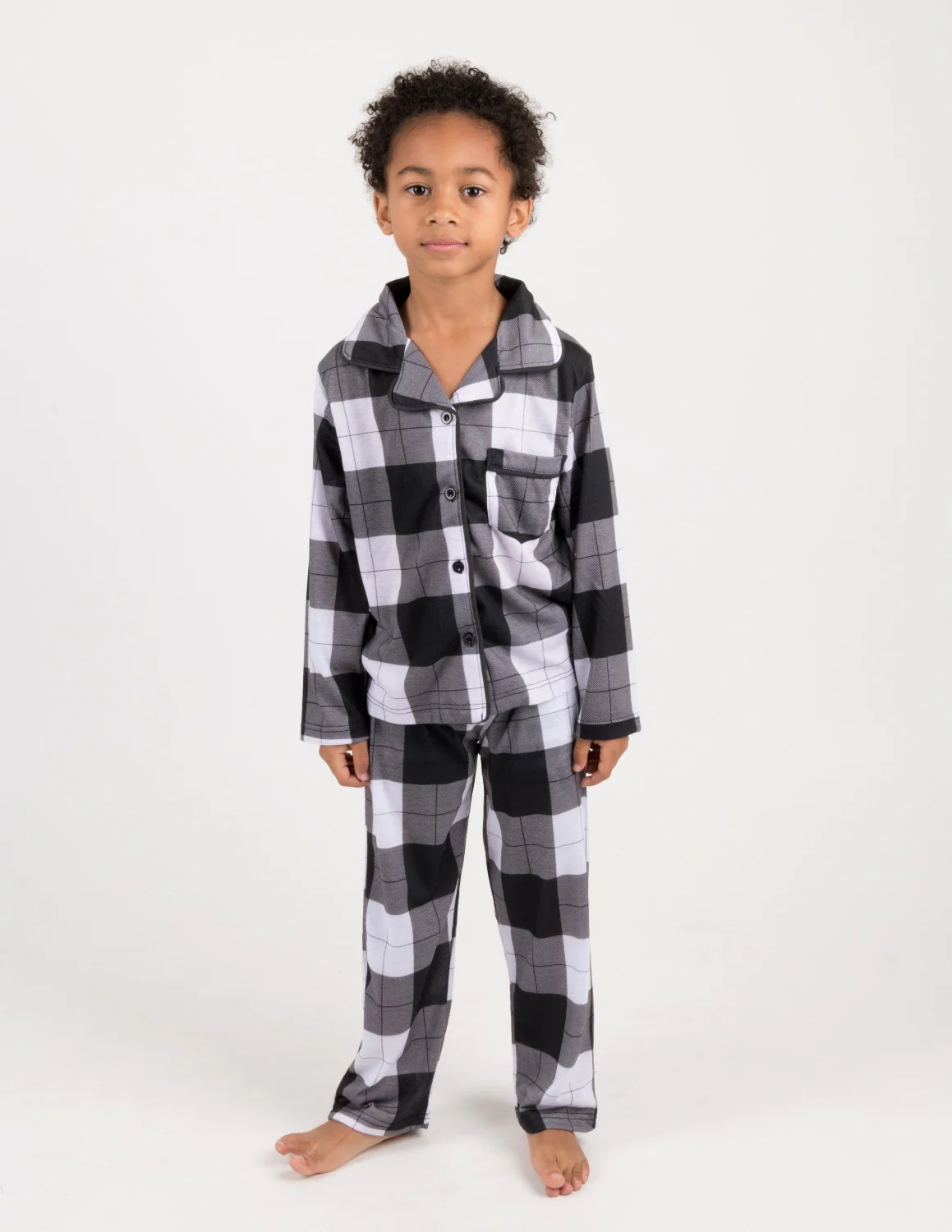 Button Down Plaid & Prints Pajamas - Image 7