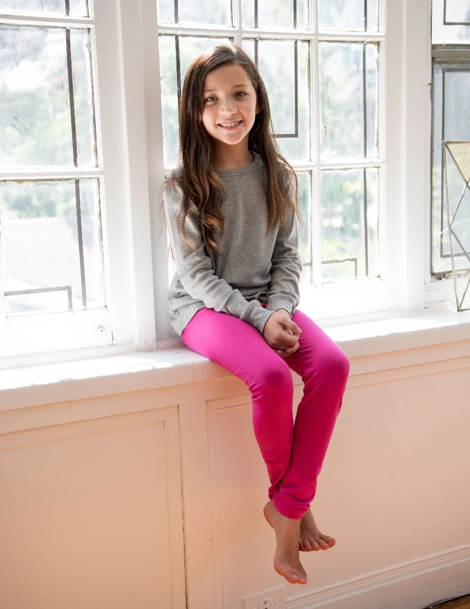 Cotton Solid Classic Color Spandex Leggings - Image 6