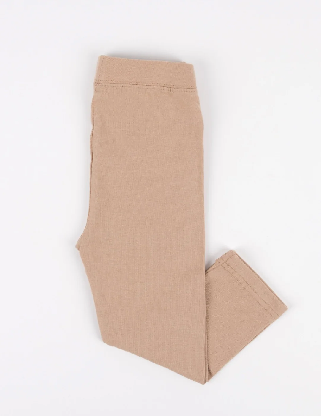 Cotton Neutral Solid Color Spandex Leggings - Image 8