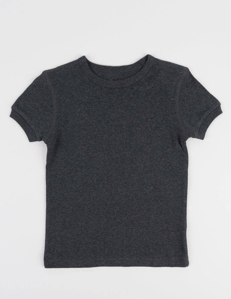 Short Sleeve Cotton T-Shirt Neutrals - Image 5