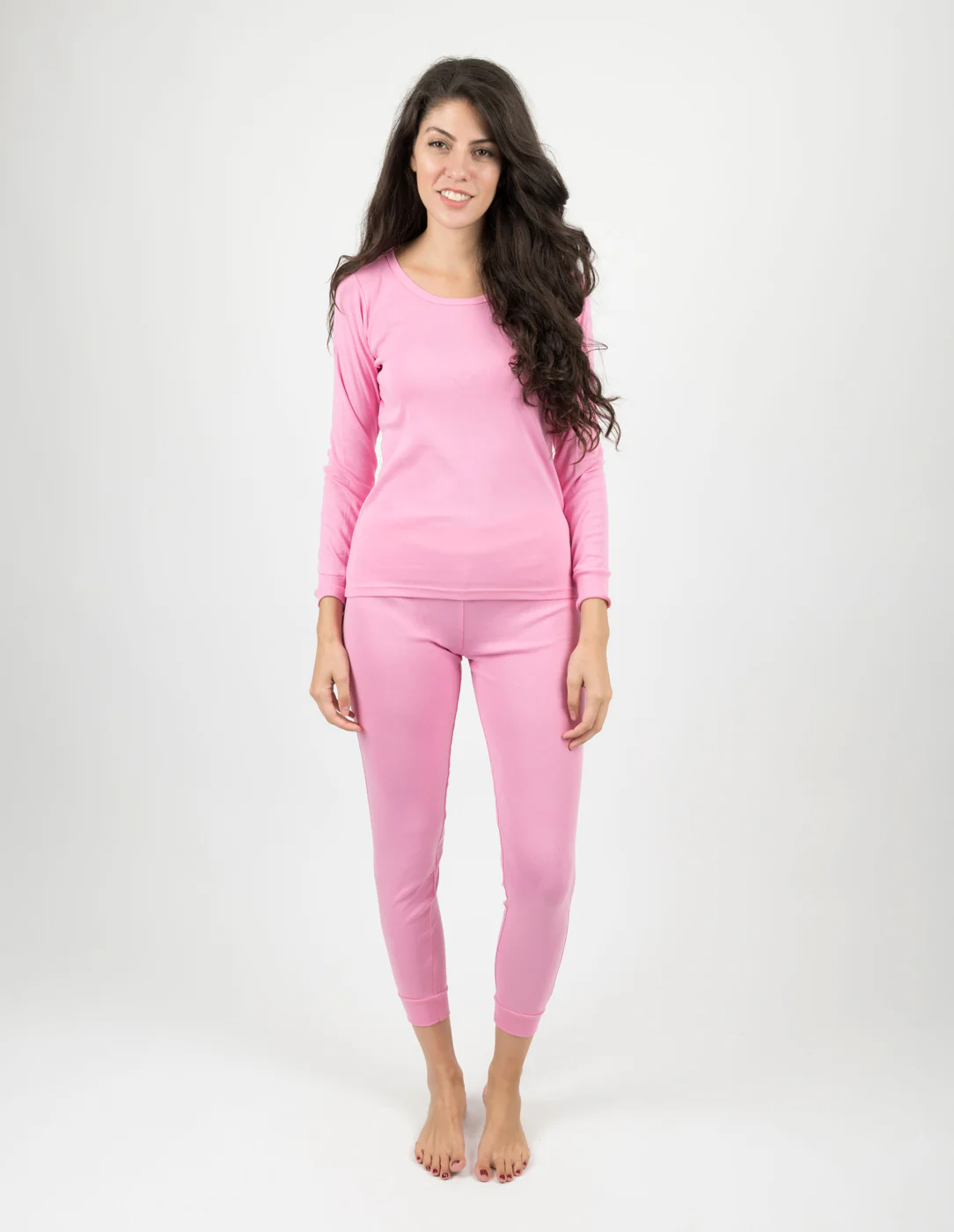 Women's Classic Solid Color Pajamas - Image 10