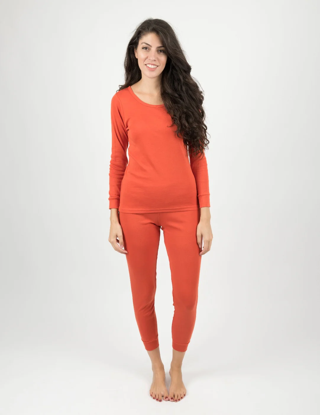Women's Classic Solid Color Pajamas - Image 12