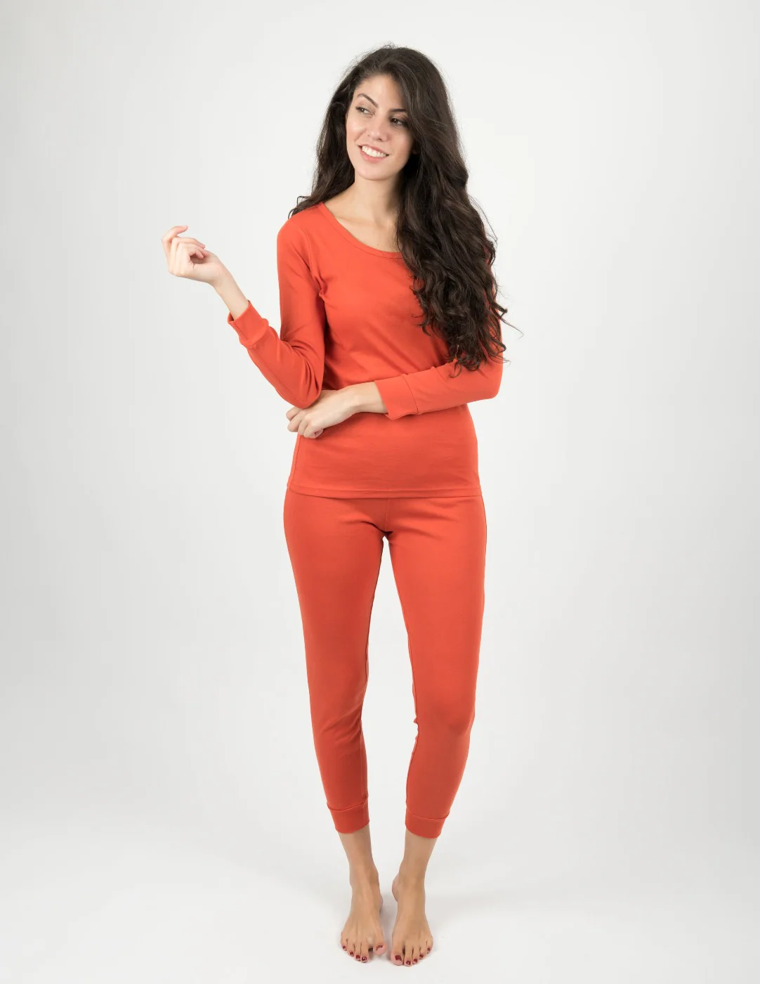 Women's Classic Solid Color Pajamas - Image 13