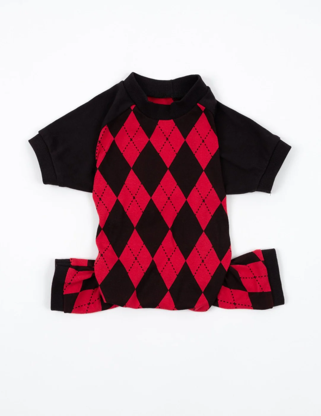 Dog Red & Black Argyle Pajamas - Image 2