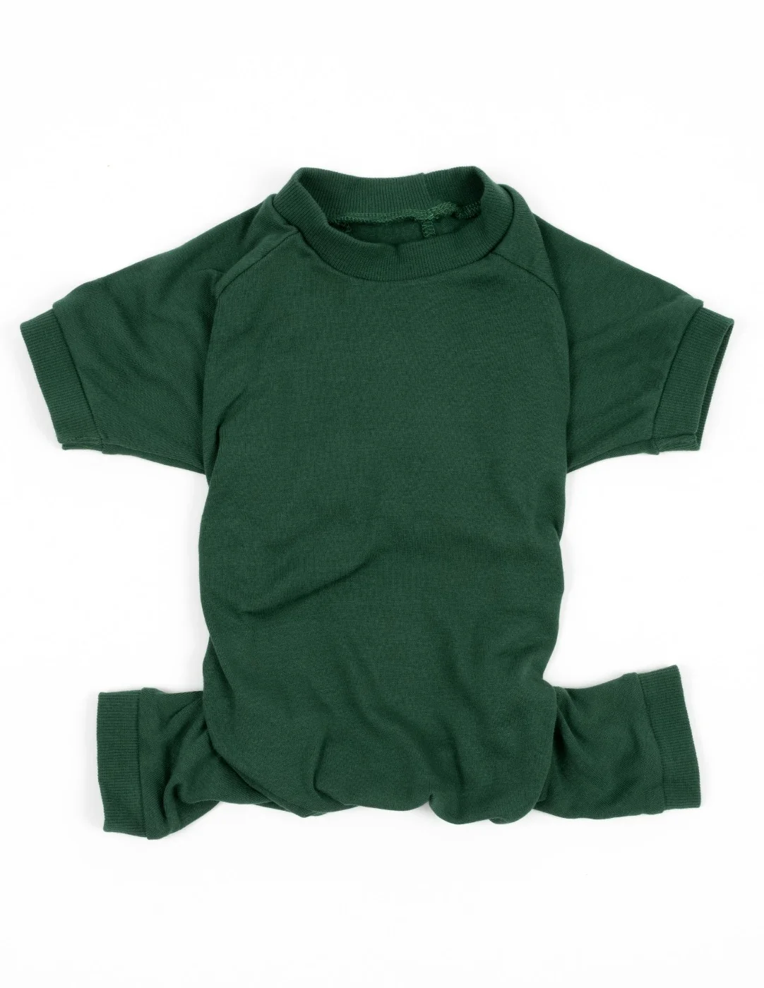 Dogs Solid Color Dark Green Pajamas - Image 3