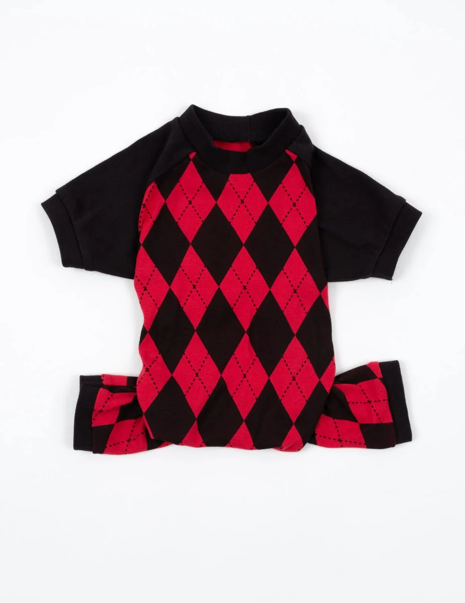 Dog's Argyle Print Pajamas - Image 4