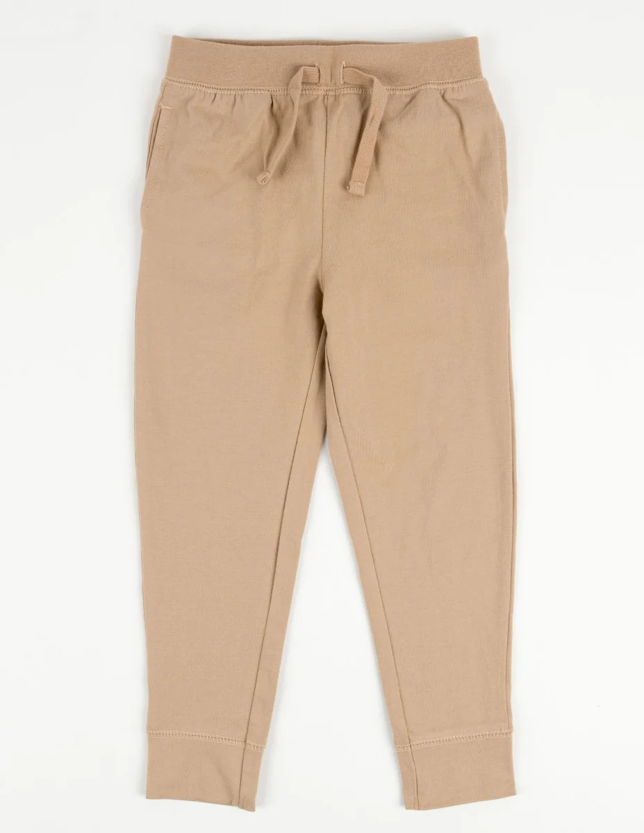 Solid Neutral Color Drawstring Pants - Image 3