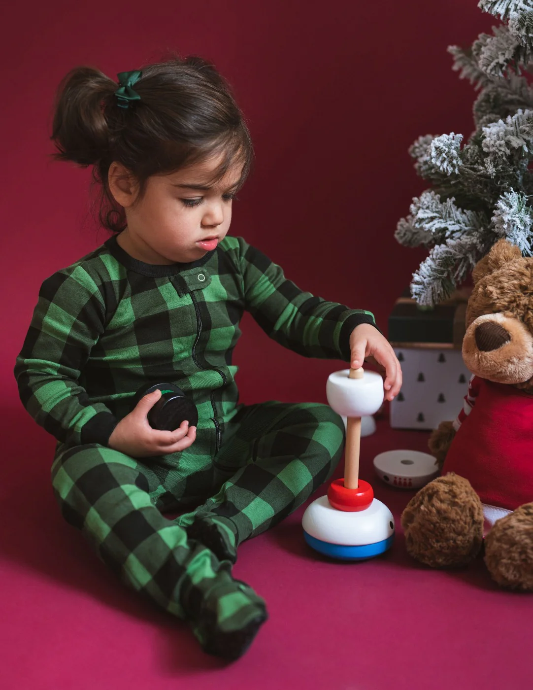 Baby Footed Plaid Pajamas - Image 11