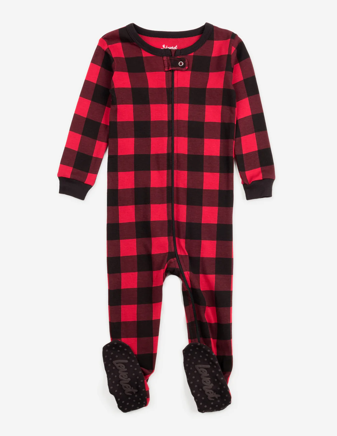 Baby Footed Plaid Pajamas - Image 2