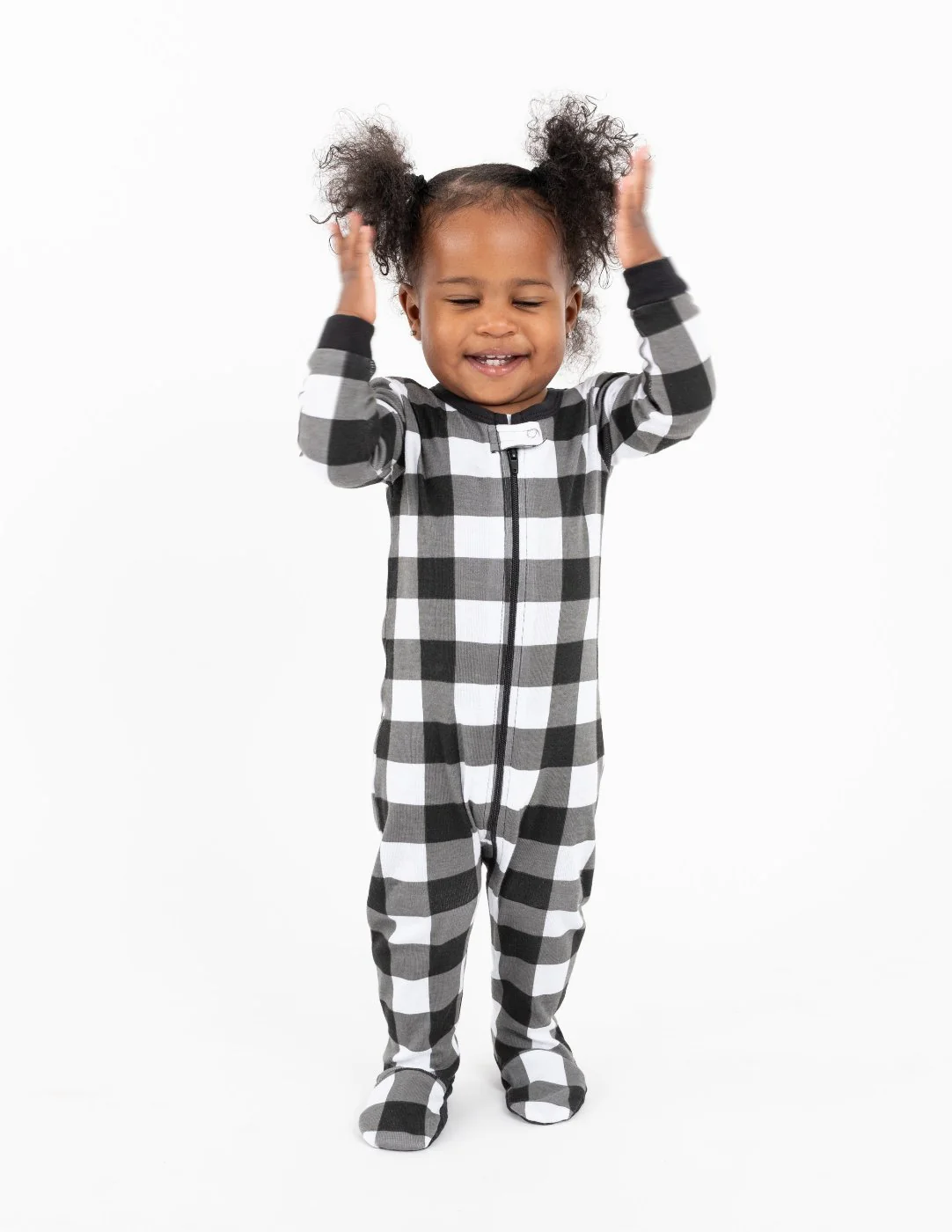 Baby Footed Plaid Pajamas - Image 5