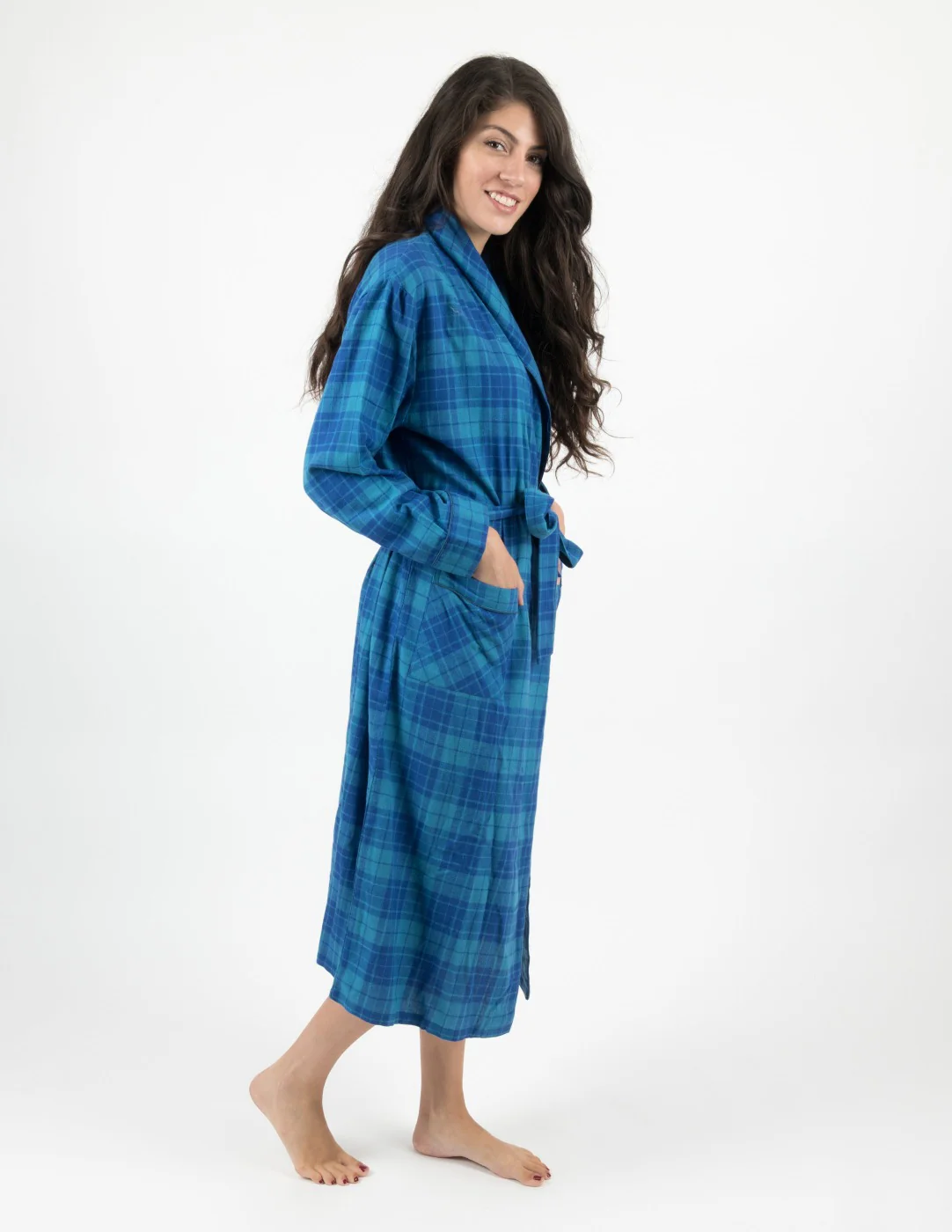 Women's Flannel Robe - Image 4