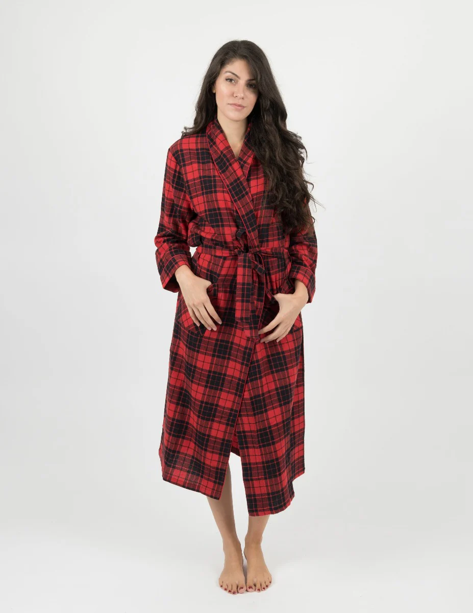Women's Flannel Robe - Image 5