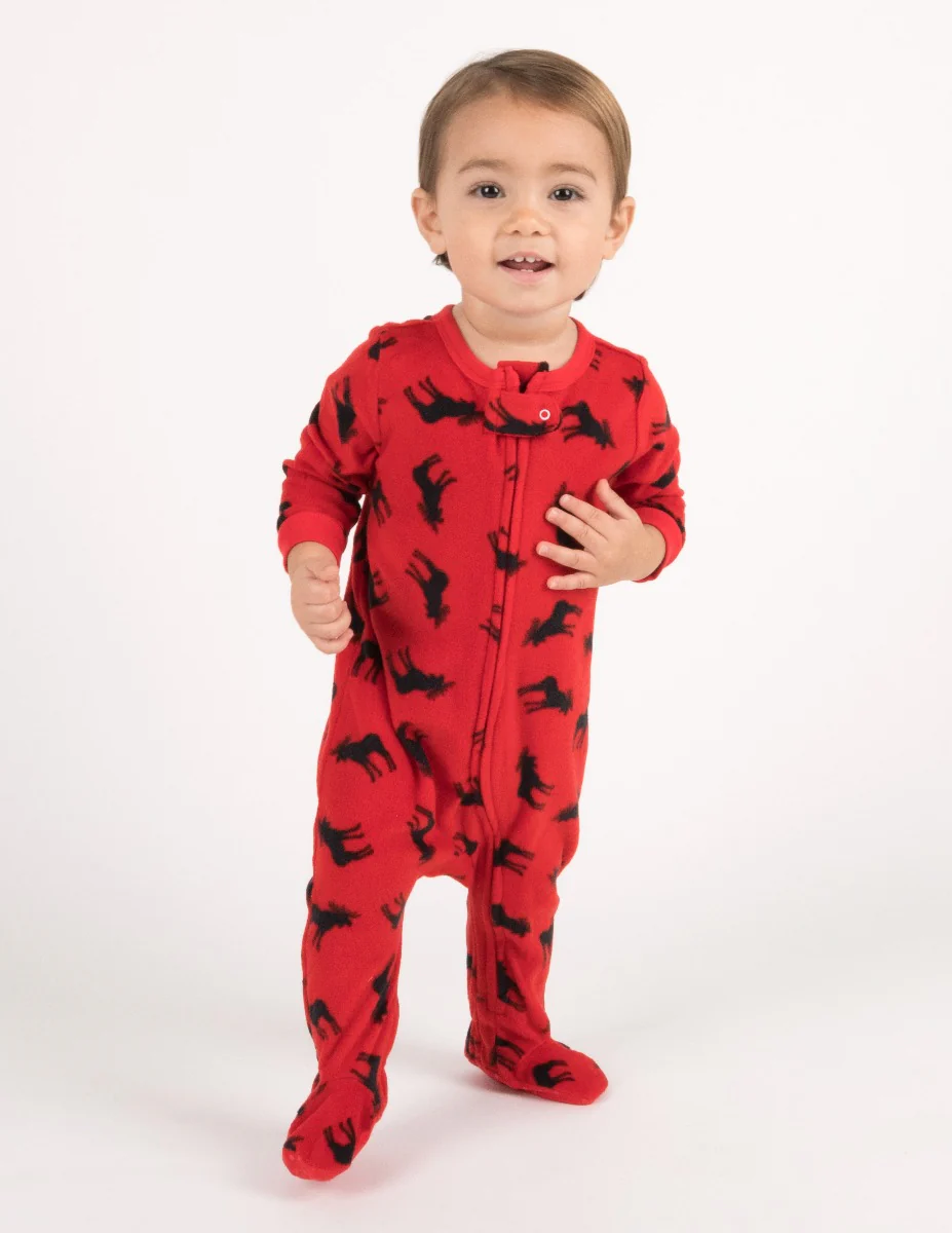 Baby Footed Fleece Christmas Pajamas - Image 4