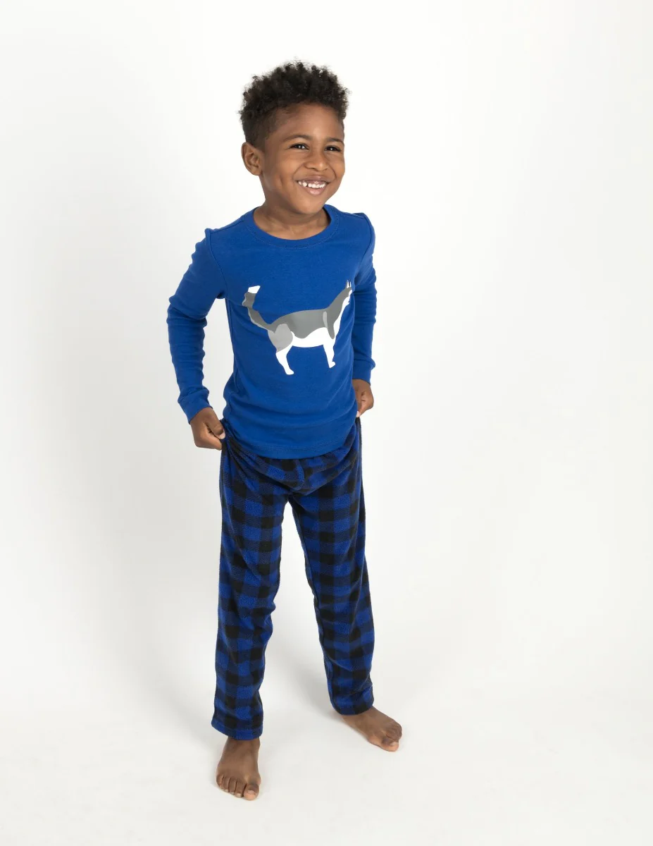 Fleece Plaid Pajamas - Image 14