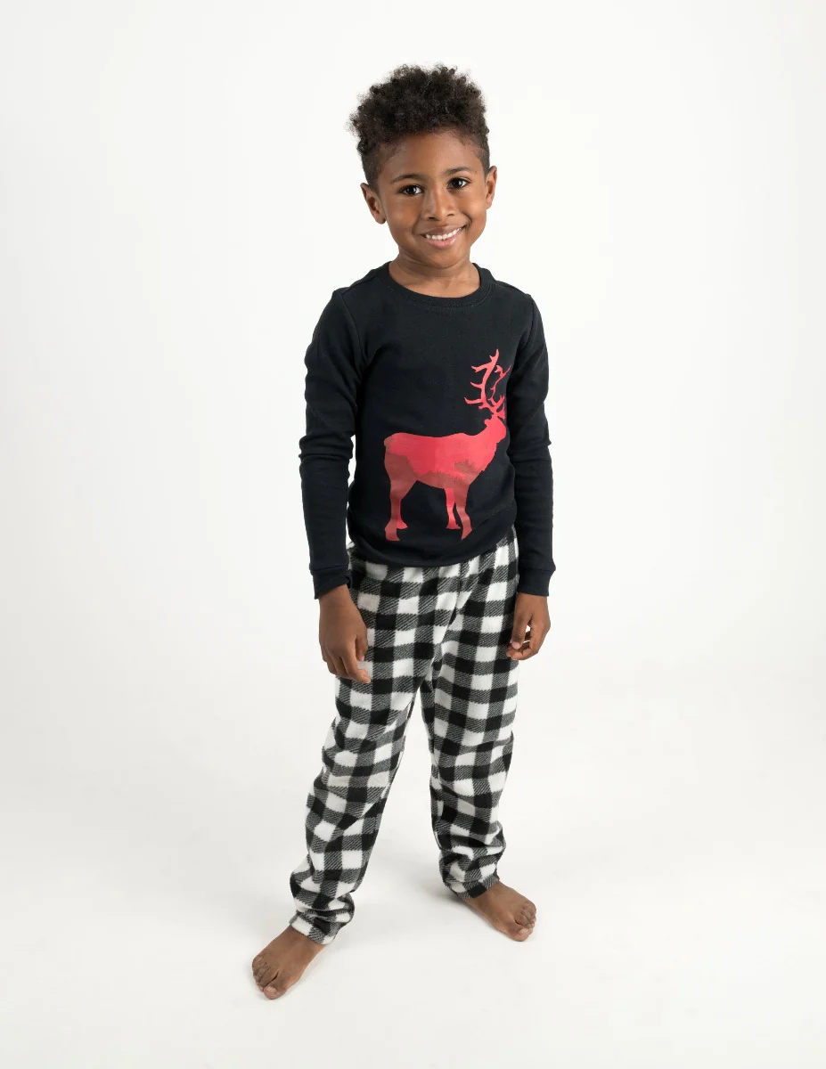 Fleece Plaid Pajamas - Image 8