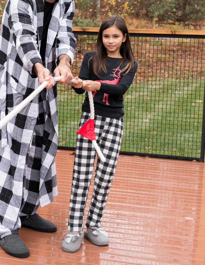 Fleece Plaid Pajamas - Image 9