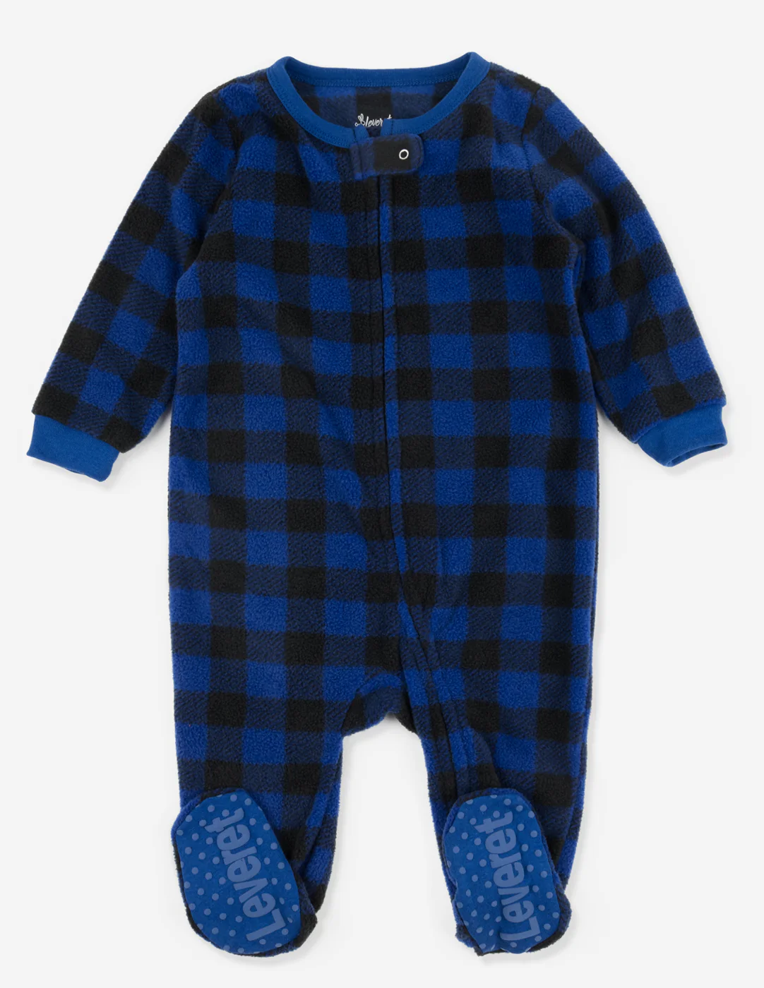 Baby Footed Fleece Plaid Pajamas - Image 6