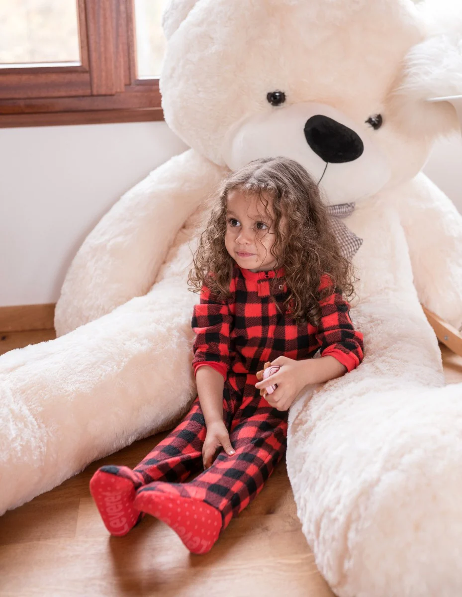 Baby Footed Fleece Plaid Pajamas - Image 8
