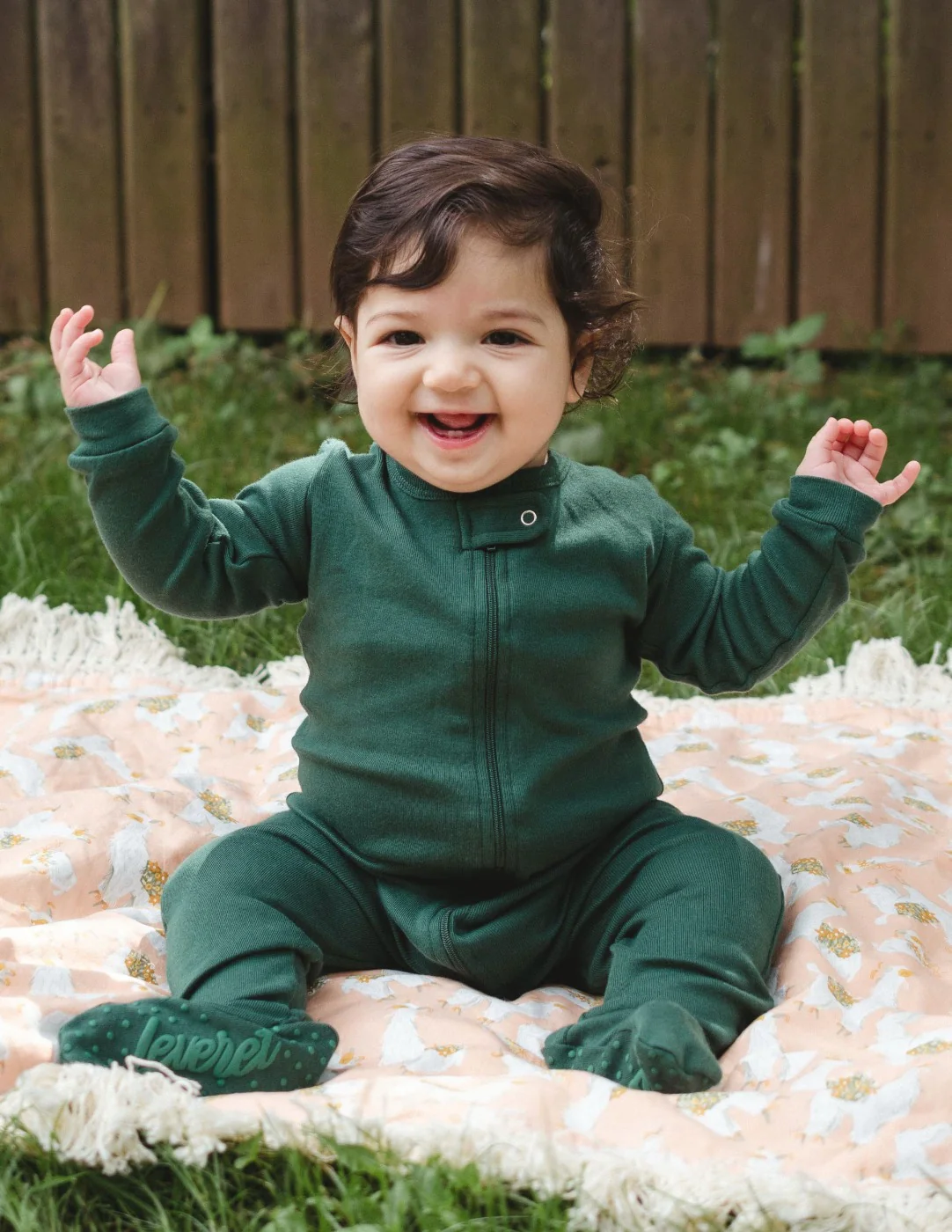Solid Color Boho Footed Pajamas - Image 8
