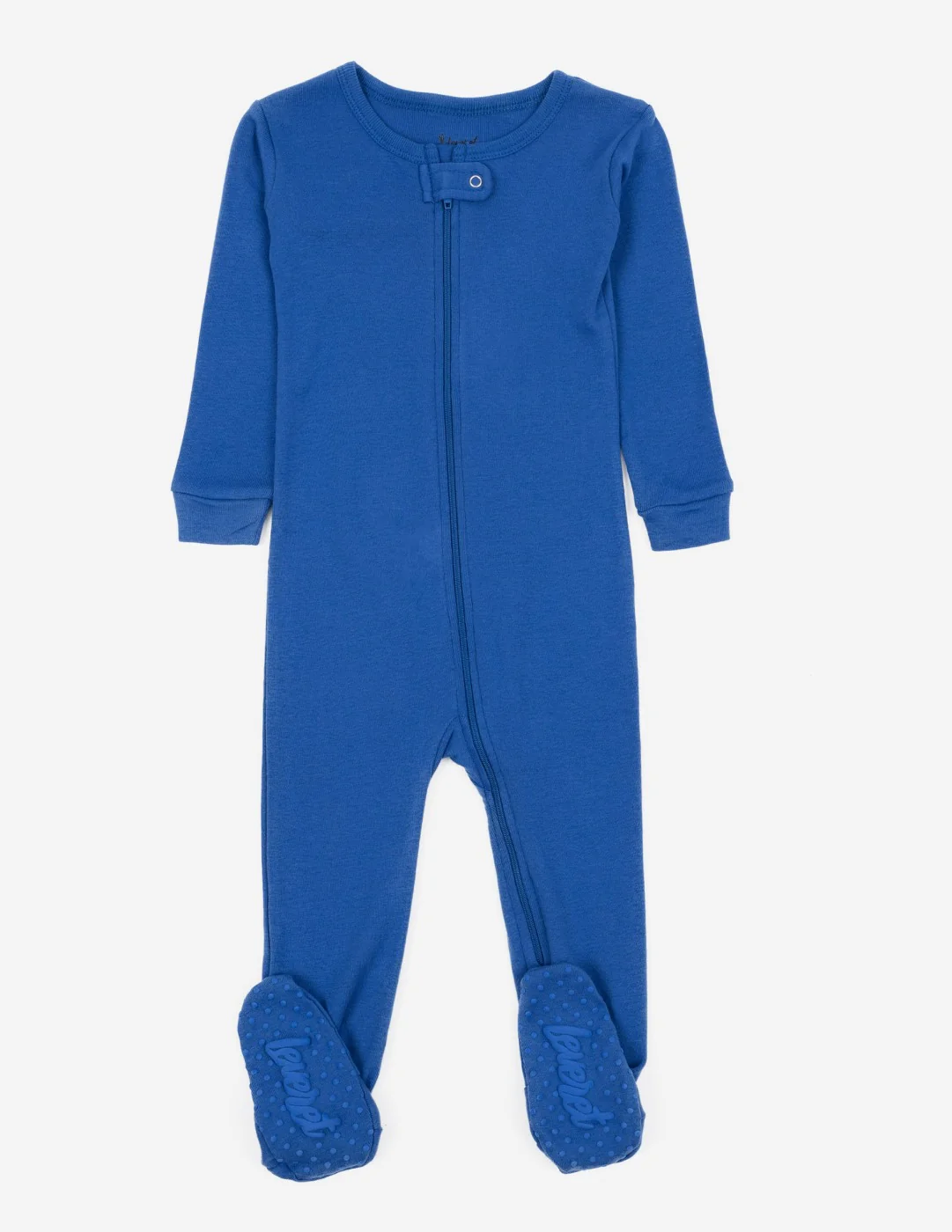 Solid Color Classic Footed Pajamas - Image 14
