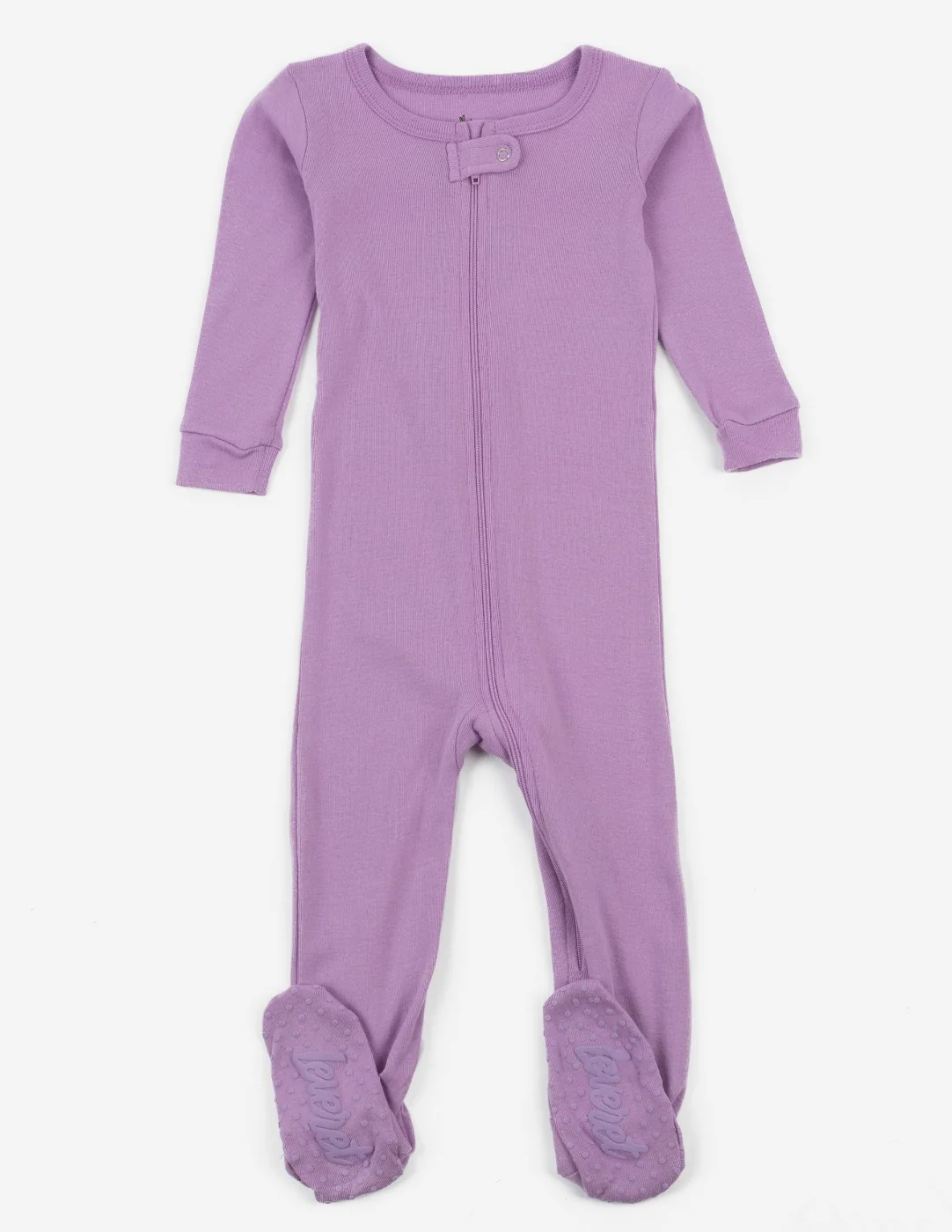 Solid Color Classic Footed Pajamas - Image 22