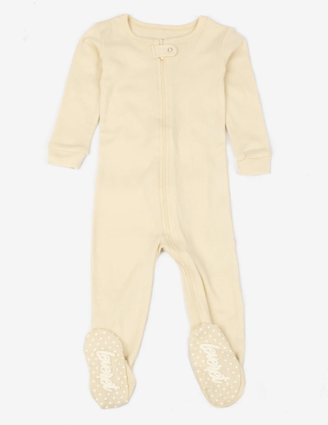 Solid Color Neutral Footed Pajamas - Image 18