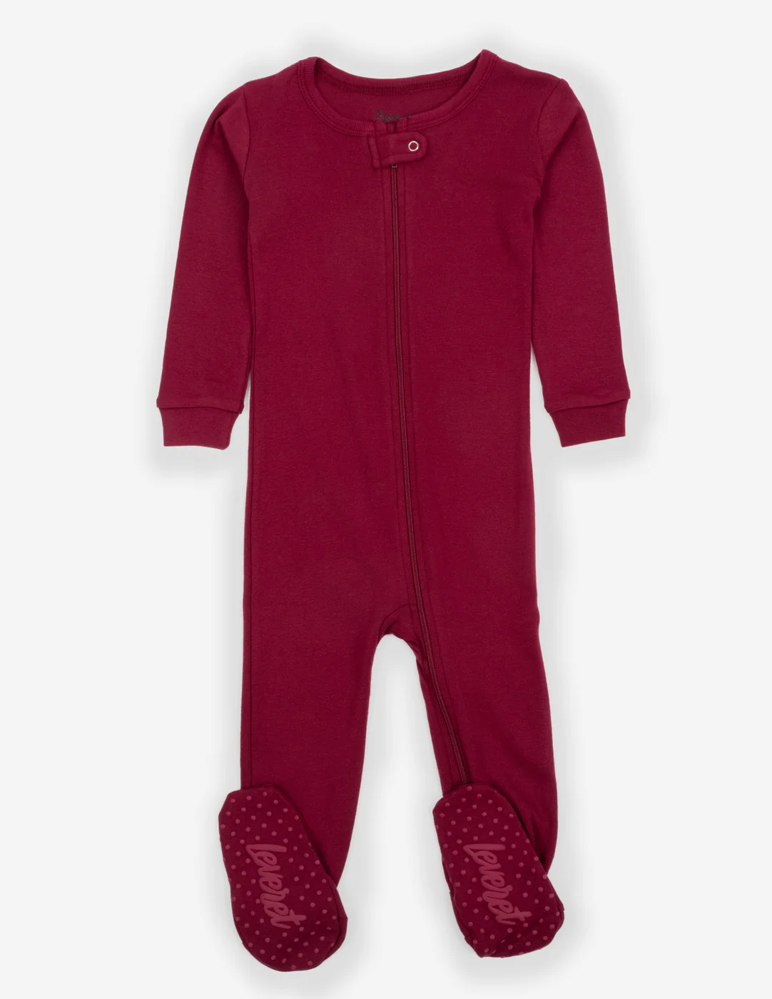 Solid Color Neutral Footed Pajamas - Image 9