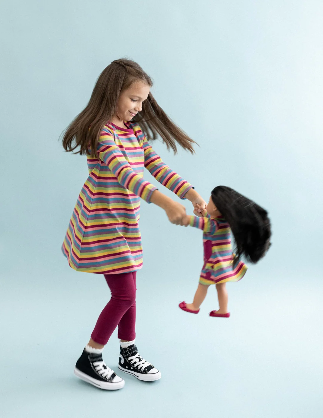 Matching Girl & Doll Cotton Dress - Image 10