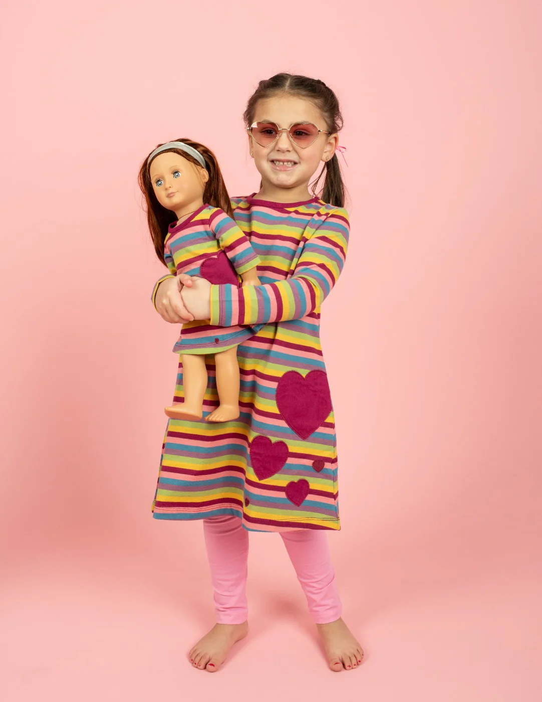 Matching Girl & Doll Cotton Dress - Image 7