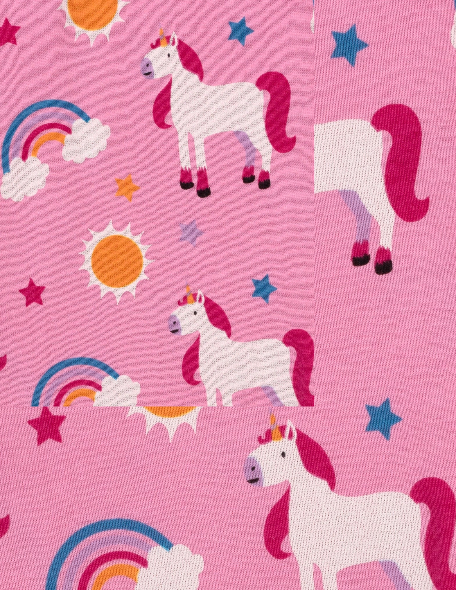 Girl and Doll Matching Unicorn Print Pajamas - Image 4