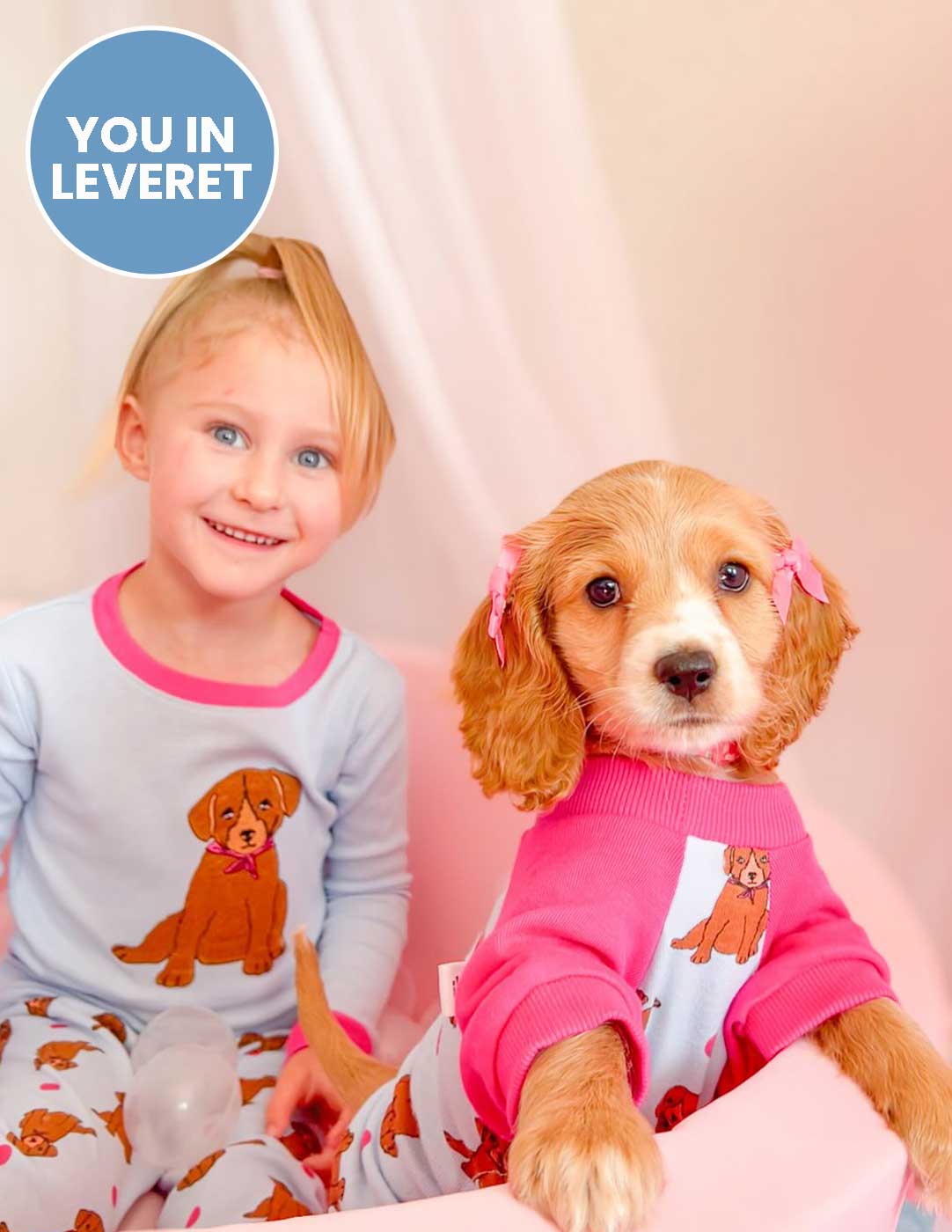 Matching Girl and Doll Cotton Puppy Pajamas - Image 3