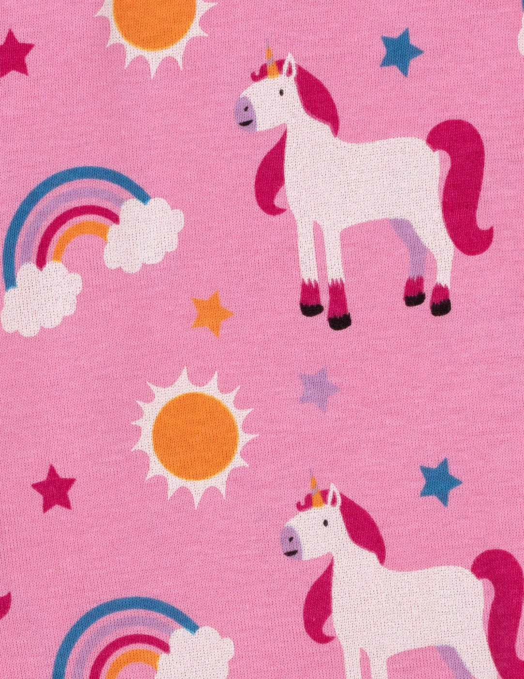 Matching Girl and Doll Rainbow Unicorn Pajamas - Image 2