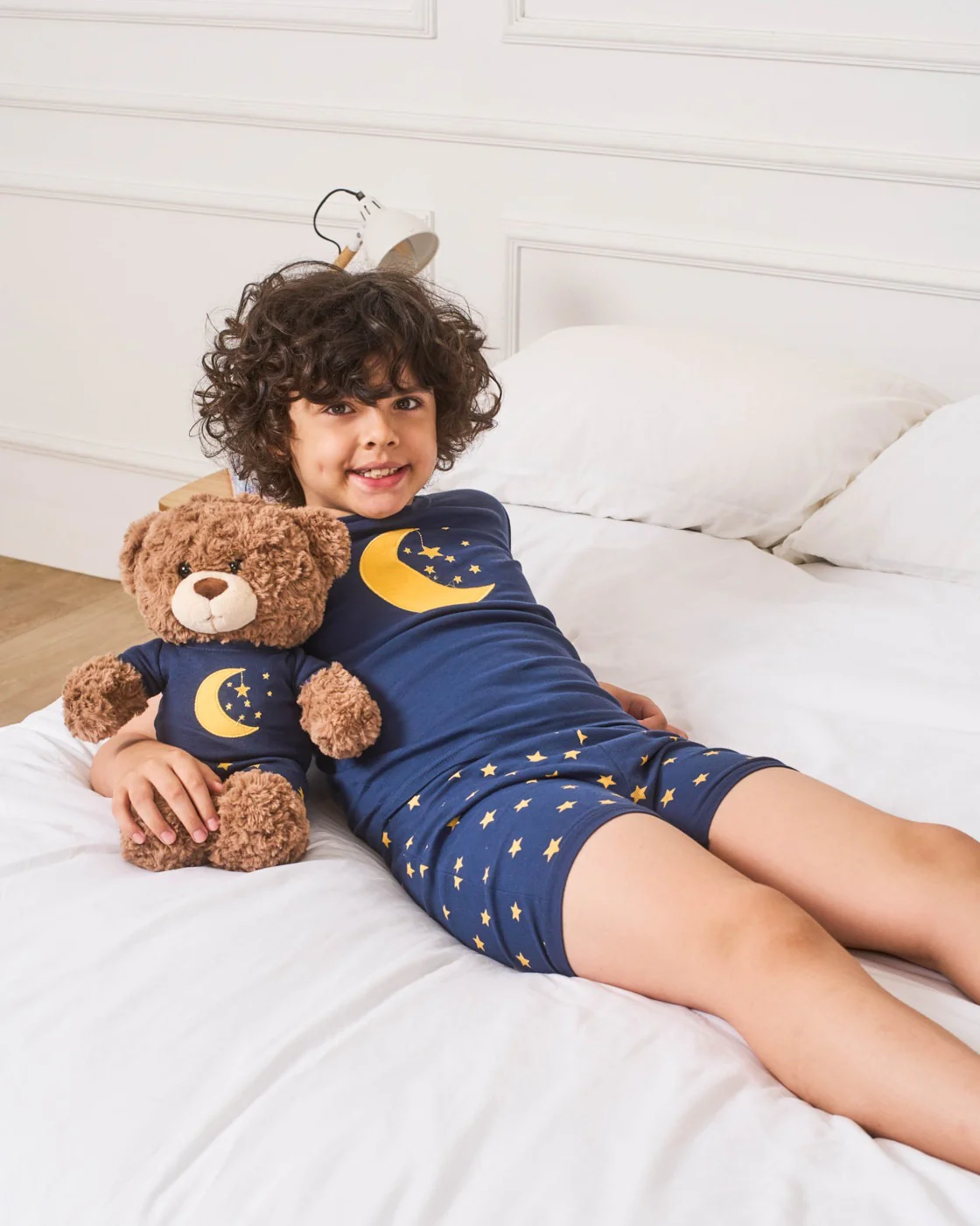 Matching Girl and Doll Short Moon & Stars Pajamas - Image 4