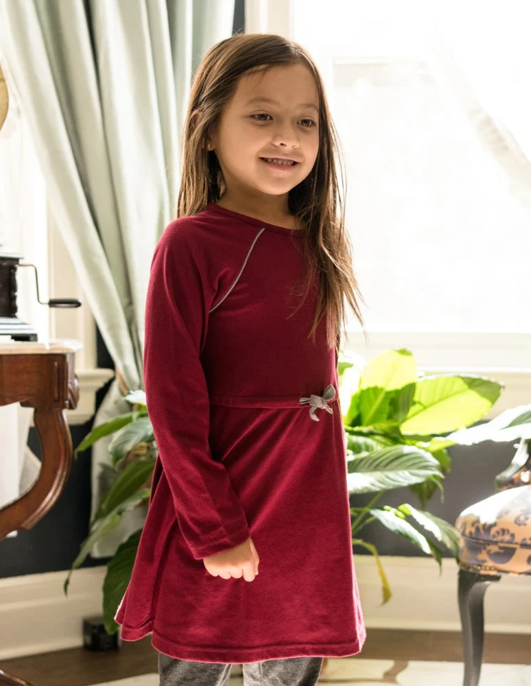 Matching Girl & Doll Drawstring Dress Neutrals - Image 13