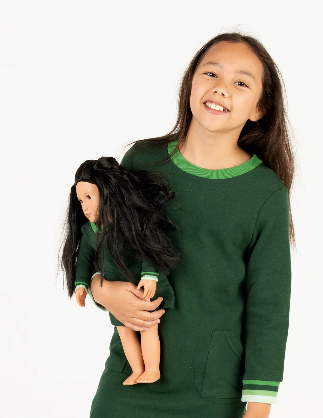 Matching Girl & Doll Sweatshirt Tunic Dress - Image 12