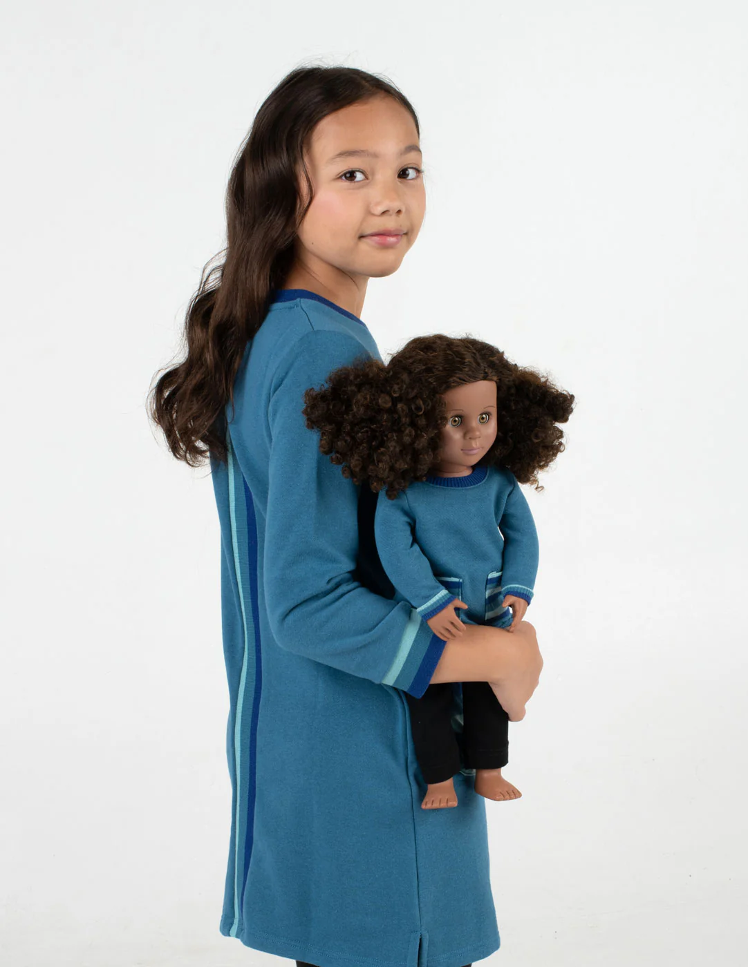 Matching Girl & Doll Sweatshirt Tunic Dress - Image 15