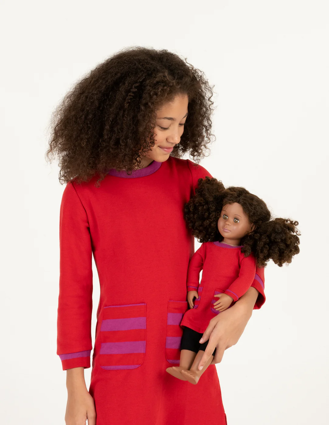 Matching Girl & Doll Sweatshirt Tunic Dress - Image 18