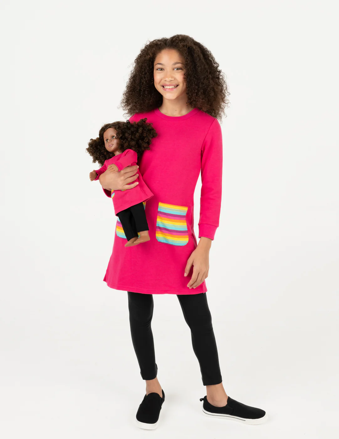 Matching Girl & Doll Sweatshirt Tunic Dress - Image 2