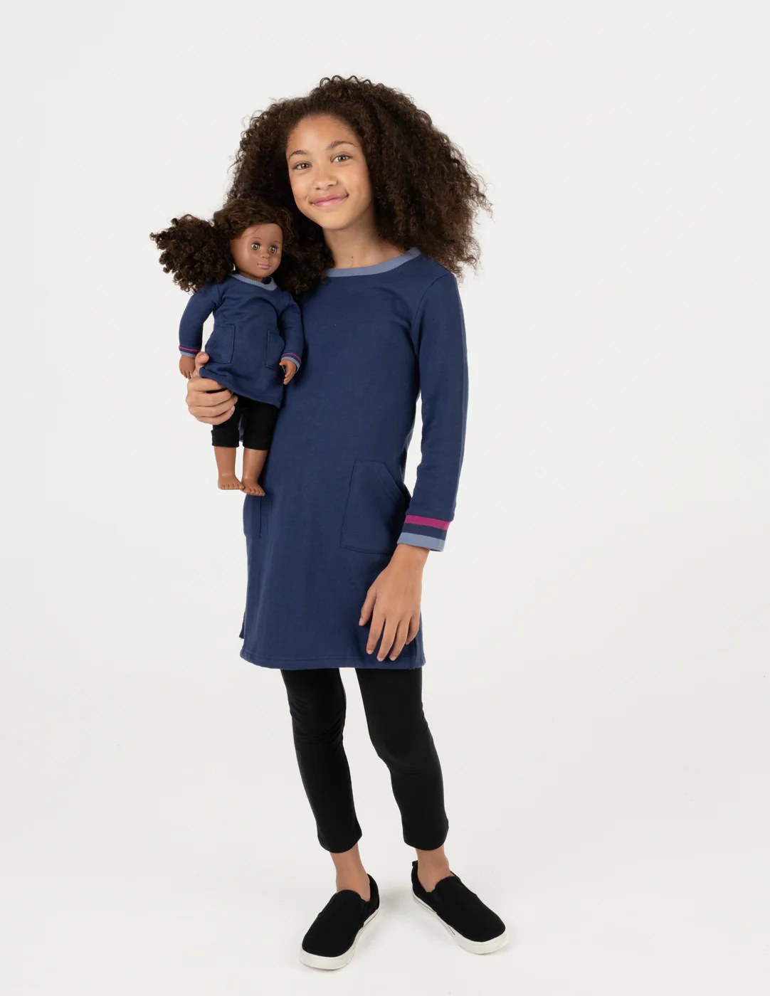 Matching Girl & Doll Sweatshirt Tunic Dress - Image 22