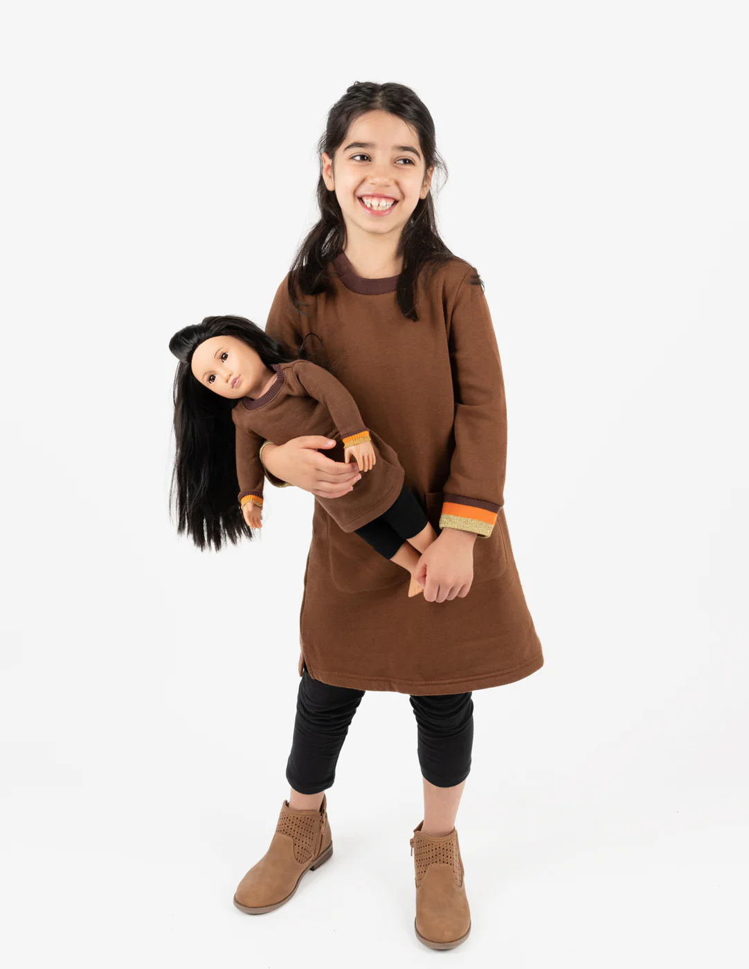 Matching Girl & Doll Sweatshirt Tunic Dress - Image 29