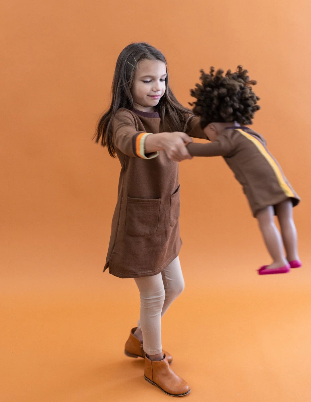 Matching Girl & Doll Sweatshirt Tunic Dress - Image 31