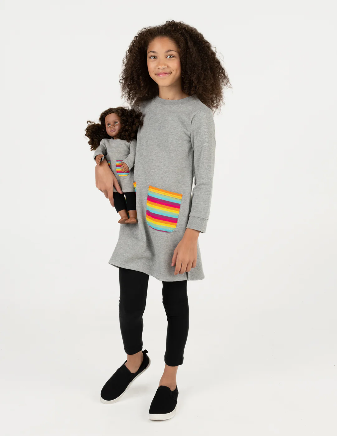 Matching Girl & Doll Sweatshirt Tunic Dress - Image 4