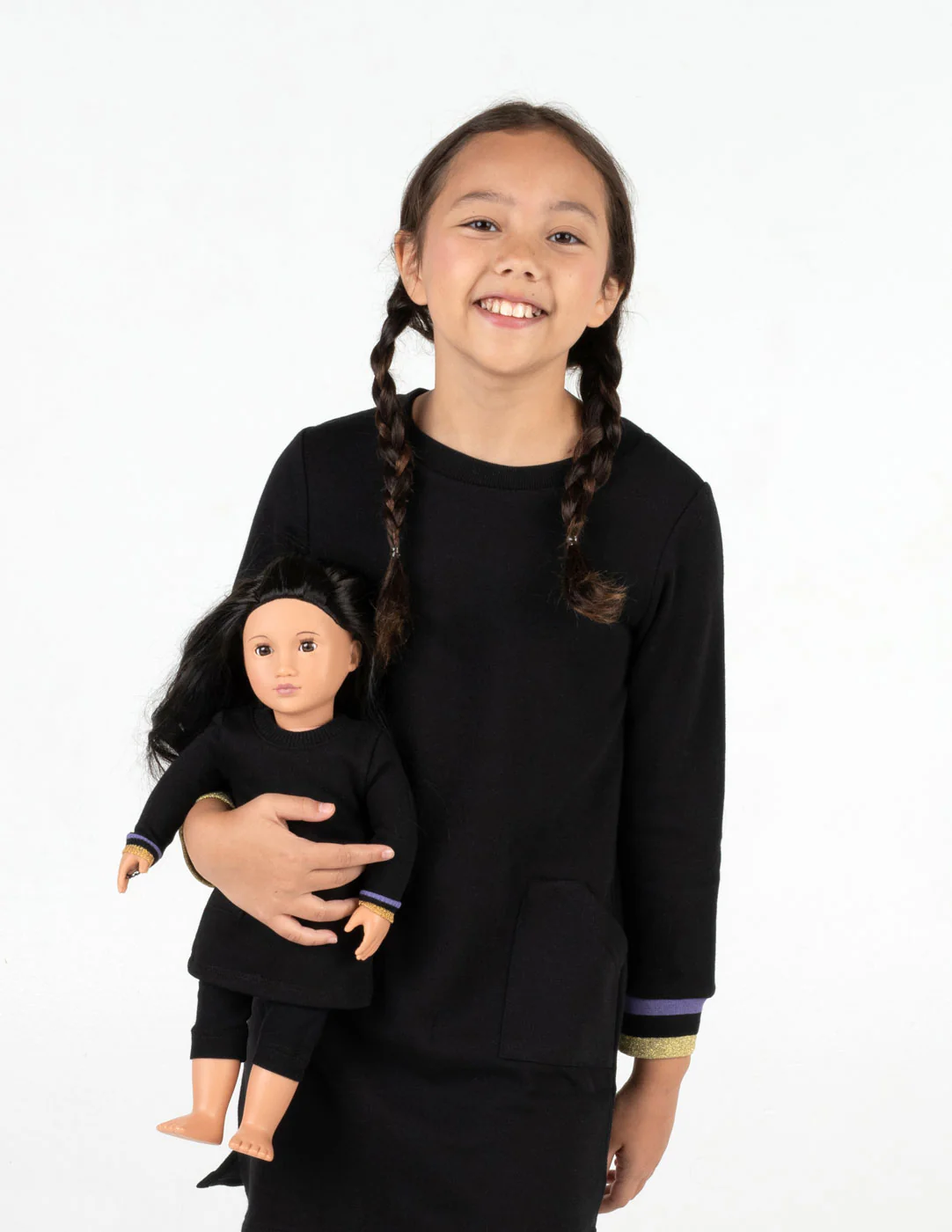 Matching Girl & Doll Sweatshirt Tunic Dress - Image 9