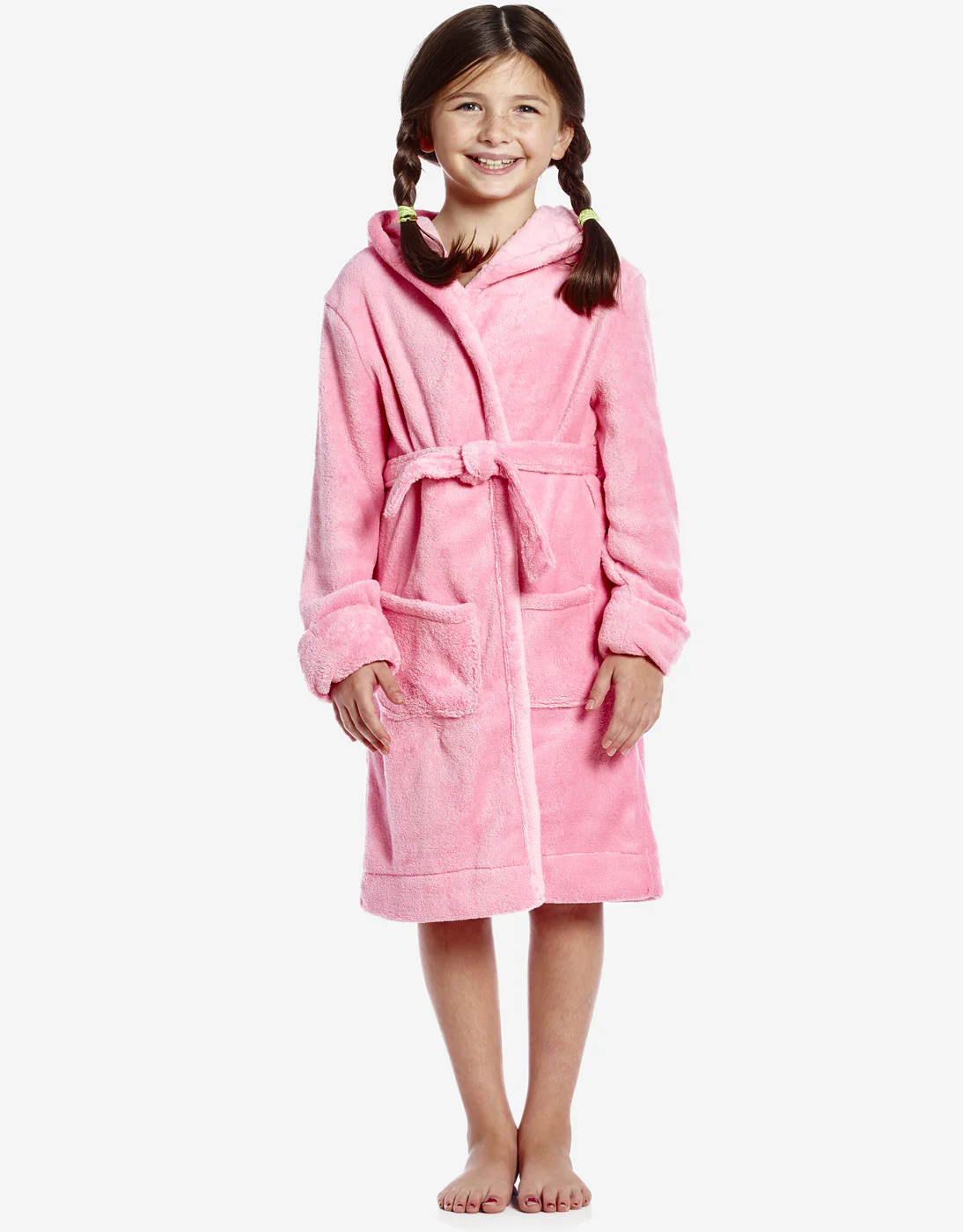 Fleece Classic Color Hooded Robes - Image 11