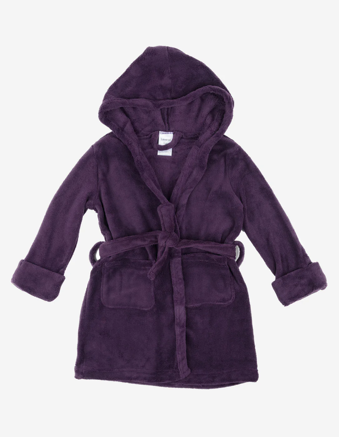 Fleece Classic Color Hooded Robes - Image 15